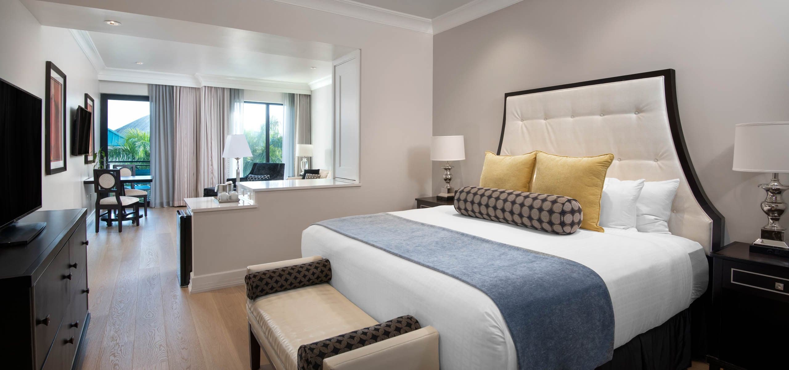 A club suite with a king bed at Inn on Fifth