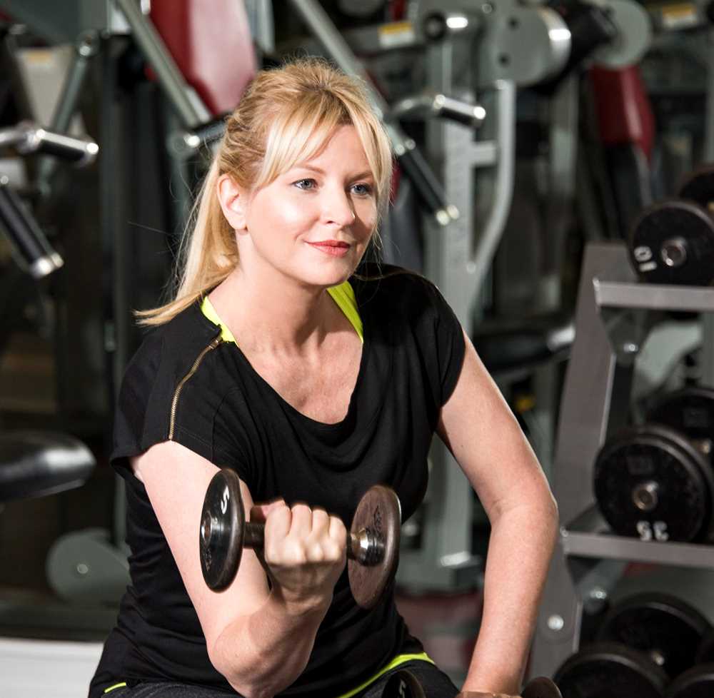 Women exercising with weight