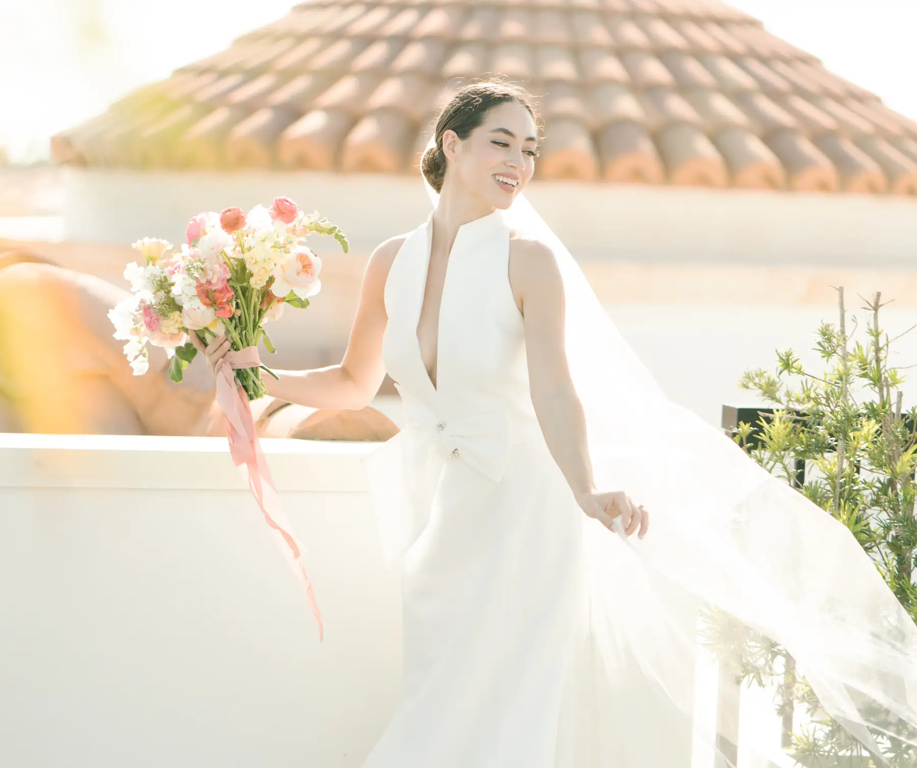 women in wedding dress